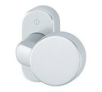 Hoppe HOPPE Bouton PT sur rosace 58G/55, ovale, couleur naturelle anodisée Quantité:1