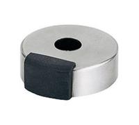 Hoppe HOPPE Butée de porte au sol E484, H 18 mm, Ø 52 mm sans blocage, acier inox mat Quantité:1