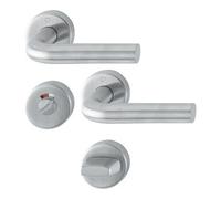 Hoppe HOPPE Garniture de poignée OT avec rosaces, ronds, Bonn E150/42H/42HKVS, VK8, WC/S acier inox mat Quantité:1