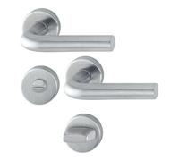 Hoppe HOPPE Garniture de porte ZT avec rosaces, rd, Bonn E150Z/42KV/42KVS, VK8, WC/S acier inoxydable mat Quantité:1