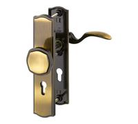 Hoppe HOPPE Garniture de protection WET à plaque longue, PZ, 8/72, Meran M57/371A/370/112SH DL, brunie Quantité:1