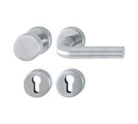 Hoppe HOPPE Garniture interchangeable avec rosaces, rd, Bonn E58/42H/42HKVS/150 PZ, VK8, acier inox mat Quantité:1