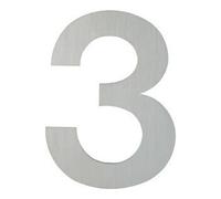 Hoppe HOPPE OA-Numéro de maison E600-609 Chiffre 3 Acier inoxydable mat Quantité:1