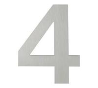 Hoppe HOPPE OA-Numéro de maison E600-609 Chiffre 4 Acier inoxydable mat Quantité:1