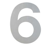 Hoppe HOPPE OA-Numéro de maison E600-609 Chiffre 6 Acier inoxydable mat Quantité:1