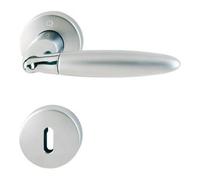 Hoppe HOPPE OT Garniture de poignée avec rosace, ronde, Athinai M156/19KV/19KVS, VK8, BB chromé/mat Quantité:1