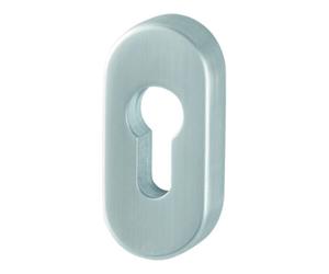 Hoppe HOPPE PT Rosace de oulissante E55S-SR, ovale, PZ inox mat, DR 10 Quantité:1