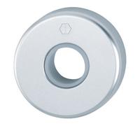 Hoppe HOPPE Rosace à bouton ZT 42KV, Ø52mm, vissée cachée, anodisée couleur naturelle Quantité:1