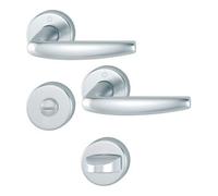 Hoppe Hoppe Rosettengrt.Atlanta 1530/42KV/42KVS Alu.F1 rd.SK/OL DIN L/R DIN D/D Quantité:1