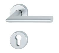 Hoppe Hoppe Rosettengrt.Stock.1140/42KV/42KVS Alu.F1 rd.PZ DIN L/R D/D/D Quantité:1