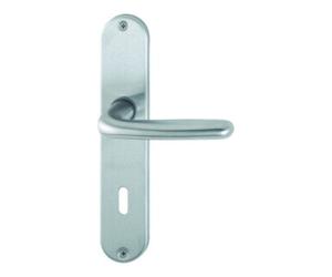 Hoppe Hoppe set de plaques longues Cardiff E1850Z/302 VA F69 VA F69 OB 72mm DIN L/R Quantité:1