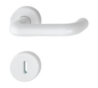 Hoppe HOPPE ZT Garniture de poignée avec rosaces, ronde Baden K138L/15/15S VK8,BB, blanc trafic Quantité:1