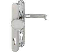HOPPE Kit de rechange Liverpool - PZ 92 mm - Ensemble de porte d'entrée - Plaque étroite - Acier inoxydable - Bouton poussoir