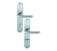 Hoppe Langschildgarniture Cardiff E1850Z/302 VA F69 Salle de bain SK/OL 78 mm DIN G/D Quantité:1