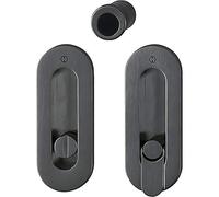 HOPPE M 472 M472 Kit de porte coulissante à vis cachée pour WC Noir satiné