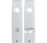 HOPPE Paire de plaques courtes 202KP/AP, carrées sans n°, WC/S 78, TS 40, F1