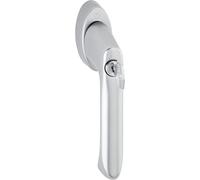 Hoppe Poignée de fenêtre Brest avec sper rzyli thermique Aluminium sperrbar arré, 1 pièce, argent, 10765074