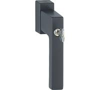 HOPPE Poignée de fenêtre Toulon Cylindre et Secustik, VK 7x32-42mm, Noir