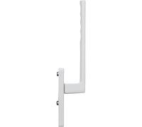 HOPPE Poignée de porte coulissante Toulon UG - Poignée intérieure de porte de balcon - Longueur 253 mm, aluminium blanc