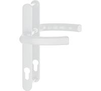 HOPPE Poignée de porte LIÈGE - Sur plaque étroite 24 mm, 67-72, blanc