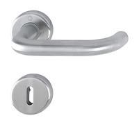 Hoppe Poignée de porte + rosace BB, TS 42-47 mm, acier inoxydable mat