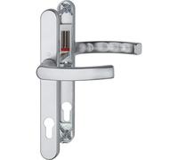 HOPPE Poignée LIÈGE - sur plaque étroite, épaisseur de porte 72-82, Argenté