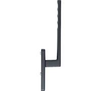 HOPPE Toulon 11668878 Poignée de porte coulissante intérieure PZ, longueur 253, aluminium noir mat