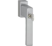 HOPPE TOULON Poignée de fenêtre avec cylindre de verrouillage Secu100+Secustik+VarioFit 90° 7x32-42mm Simil Inox F9 réf. 10764821