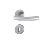 HOPPE Trondheim E1430Z/42KV/42KVS Poignée en gel avec rosace BBT 8 mm et TS 40 mm Acier inoxydable