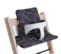 Hoppediz Coussin pour Stokke Chaise haute Tripp Trapp - À utiliser avec la Chaise Tripp Trapp et Baby Set, rembourrage extra épais pour un confort optimal - Lavable en machine, Design Verona
