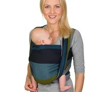 Hoppediz Écharpe de Portage Bébé, nouveau-nés dès la naissance (3 - 30 kg), 100% coton, Aberdeen 5.40 m