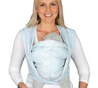 Hoppediz Écharpe de Portage Bébé, nouveau-nés dès la naissance (3-30 kg), 100% coton, Amsterdam aqua 5,40 m