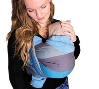 Hoppediz Écharpe de Portage Bébé, nouveau-nés dès la naissance (3-30 kg), 100% coton, Brighton 4,60 m