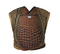 Hoppediz Écharpe de Portage Bébé, nouveau-nés dès la naissance (3-30 kg), 100% coton, Darwin black 4,60 m