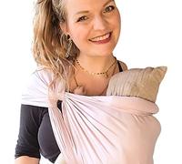 Hoppediz Écharpe de Portage Bébé, nouveau-nés dès la naissance (3-30 kg), 100% coton, Hamburg pourpres 4,60 m