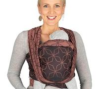 Hoppediz Écharpe de Portage Bébé, nouveau-nés dès la naissance (3-30 kg), 100% coton, Malmö rosé 4,60 m
