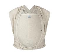 Hoppediz Écharpe de portage tissée pour bébé dès la naissance, nouveau-né à tout-petit, mélange de lin biologique, grenade naturelle 5,40 m