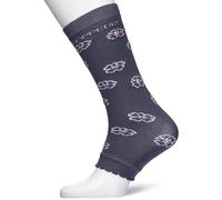 HOPPEDIZ® Jambières gris par blanc & rose fleurs