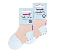 Hoppediz Lot de 2 paires de chaussettes unisexes pour bébé de 0 à 6 mois, Rose, Taille unique