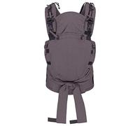 Hoppediz Porte-bébé Nabaca, dès la naissance (2.5-20 kg), Inclus un panneau dorsal interchangeable en deux tailles (S & M), Taille Réglable, Basic-Set gris