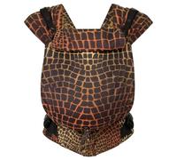 Hoppediz Porte-bébé Primeo dès la naissance (2.5-15 kg), Porte-bébé ventral et dorsal, Taille Réglable, 100% coton bio, Design Darwin Noir