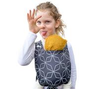 Hoppediz Porte-poupées pour enfants - Motif Malmö aqua