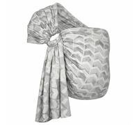 Hoppediz Ring-Sling, Porte-bébé pour les Nouveau-nés et Bébés, Écharpe de portage avec deux anneaux en aluminium, 0-36 mois, 3-20 kg, Amsterdam pierre