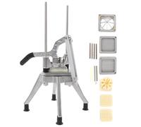 Hopper de fruits de légumes Gearwell, coupeur manuel avec 4 lames, 1 2 pouces 3 8in 1 ensemble de lame 4 pouces, 8 pièces French Fry Potato Dicer, Kitchen Food Prep Tool