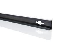 Hopper Design pure Profil deÌlargissement de 15mm pour portes en niche, coÌ?teÌ de la poigneÌe, hauteur 190cm, 8P4301123, Couleur: édition noire