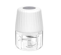 Hoppers À Ail Électriques Présignant Miniature Viande Viande Sans Fil Pour Les Chilis Oignons Avec Lame Feuille En Blanc