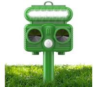 HOPPE'S Répulsif à ultrasons pour Chat, répulsif Solaire, avec Flash LED, répulsif étanche, 5 Modes réglables pour Chiens, Oiseaux, Souris