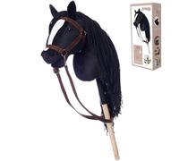 HOPPIHORSE Sport Edition Hobby Horse, A3 Taille, Têtes de Cheval à Chevaucher avec Bride, Rênes, Sangle d'Épaule, Queue, Poignée en Silicone dans Une Boîte-Cadeau, Cheval Baton, Cheval de Passe