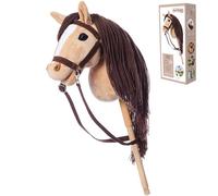 HOPPIHORSE Sport Edition Hobby Horse, A3 Taille, Têtes de Cheval à Chevaucher avec Bride, Rênes, Sangle d'Épaule, Queue, Poignée en Silicone dans Une Boîte-Cadeau, Cheval Baton, Cheval de Passe