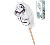 HOPPIHORSE Sport Edition Hobby Horse, A4 Taille, Têtes de Cheval à Chevaucher avec Bride, Rênes, Sangle d'Épaule, Queue, Poignée en Silicone dans Une Boîte-Cadeau, Cheval Baton, Cheval de Passe